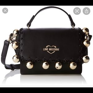 Black Love Moschino Crossbody purse